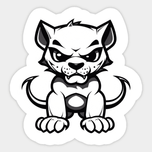 panther black head t-shirt Sticker